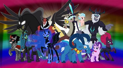 fimfiction crossover|my little pony crossover villains.